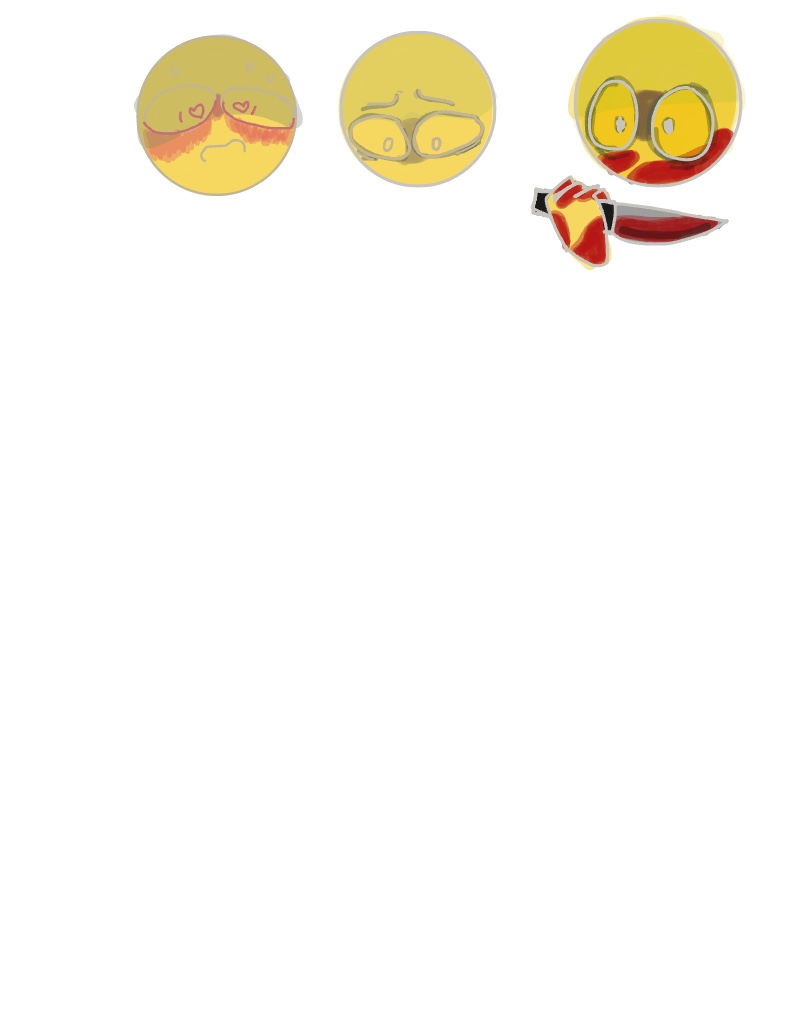 I drew my Oc as a cursed emoji