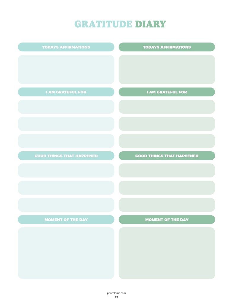 Gratitude Diary Journal Template - Notability Gallery