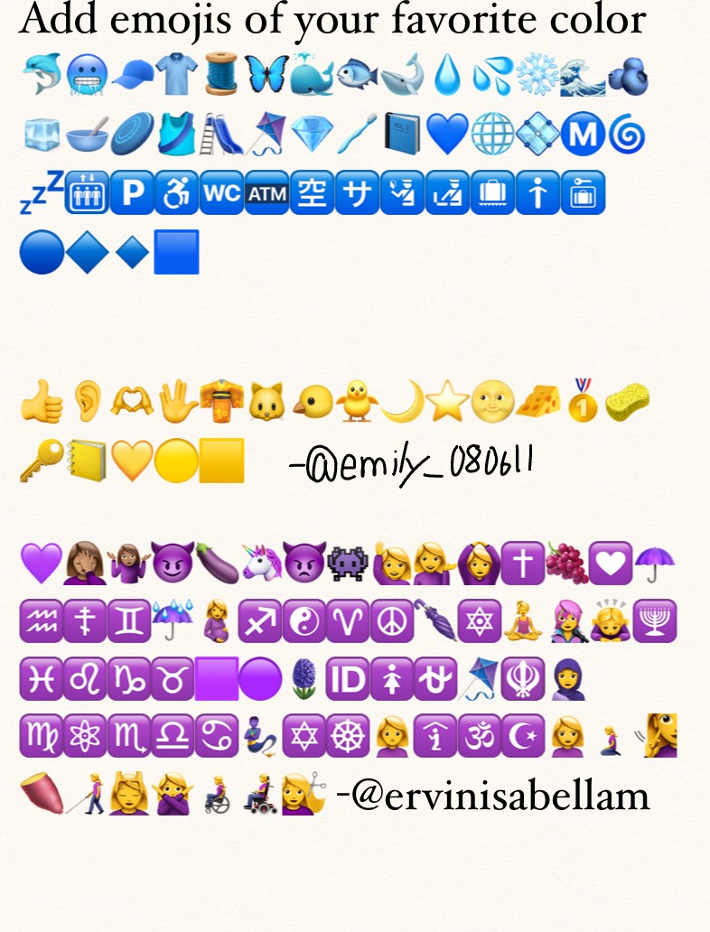 Add Emojis Of Ur Fav Color - Notability Gallery