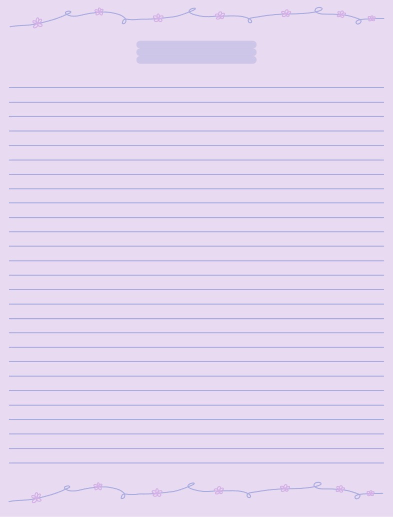 Lilac Flower Note Template - Notability Gallery