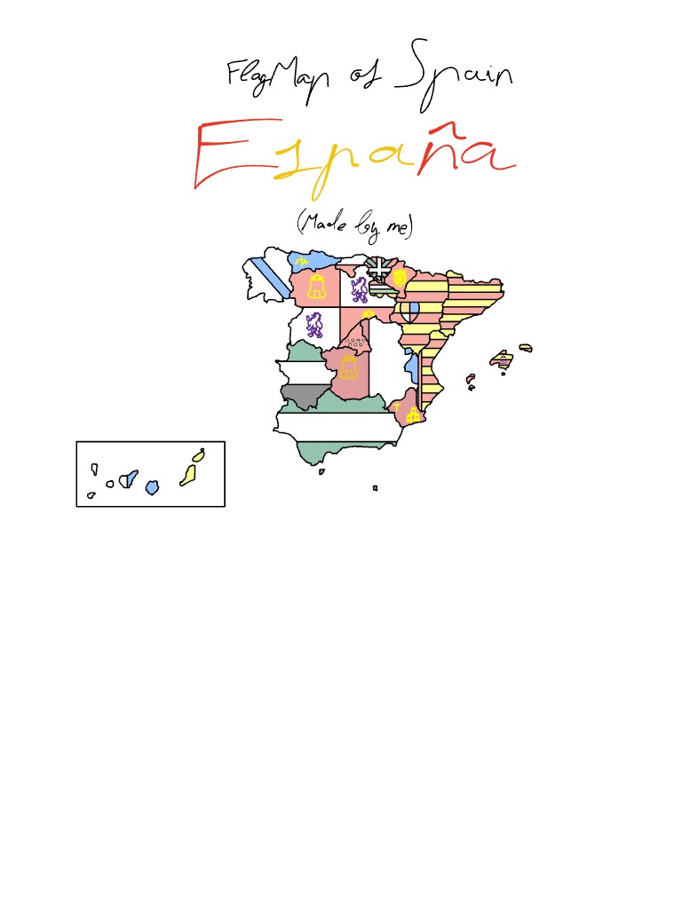 FlagMap Of España (Spain) - Notability Gallery