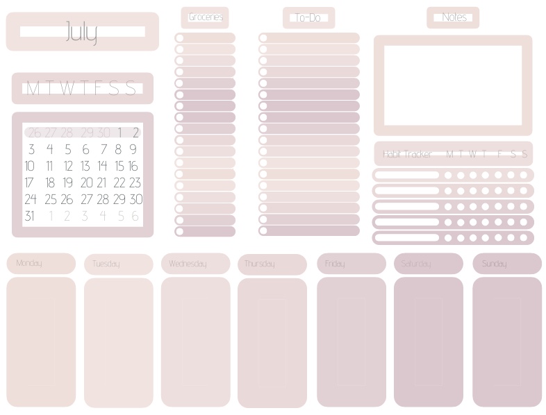 Jul-Dec 2023 Weekly Planner - Notability Gallery