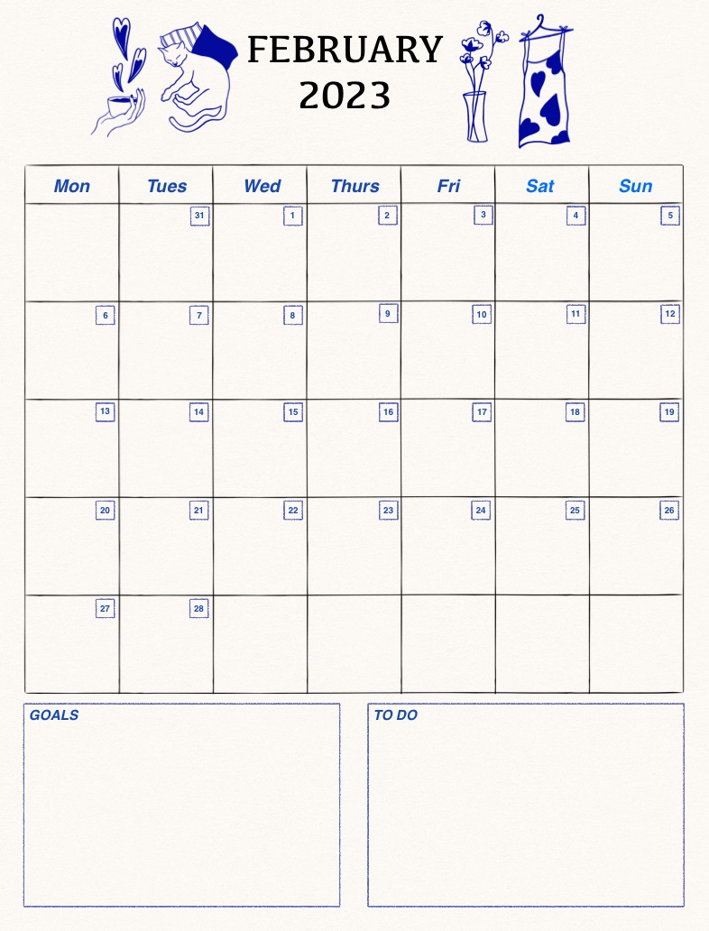 February Calendar - Notability Gallery