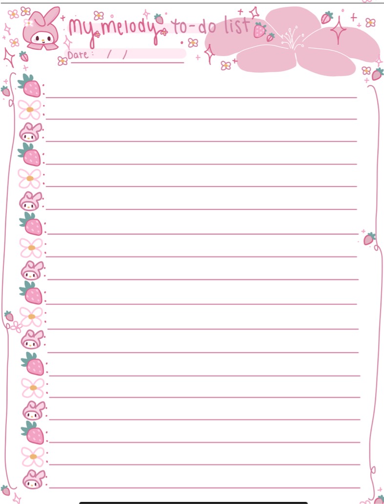 My Melody To Do List - Notability Gallery