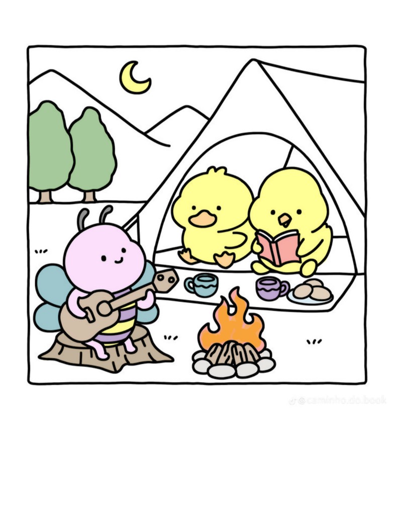 Cute Camping Coloring - Notability Gallery