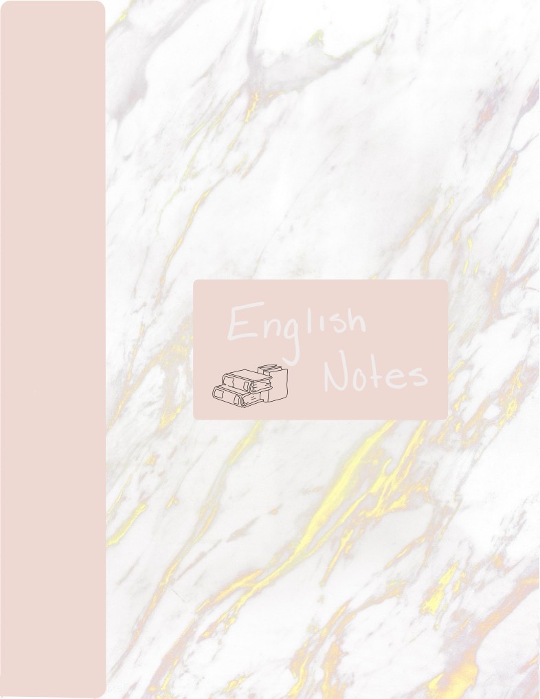 English Notes Cover - Notability Gallery