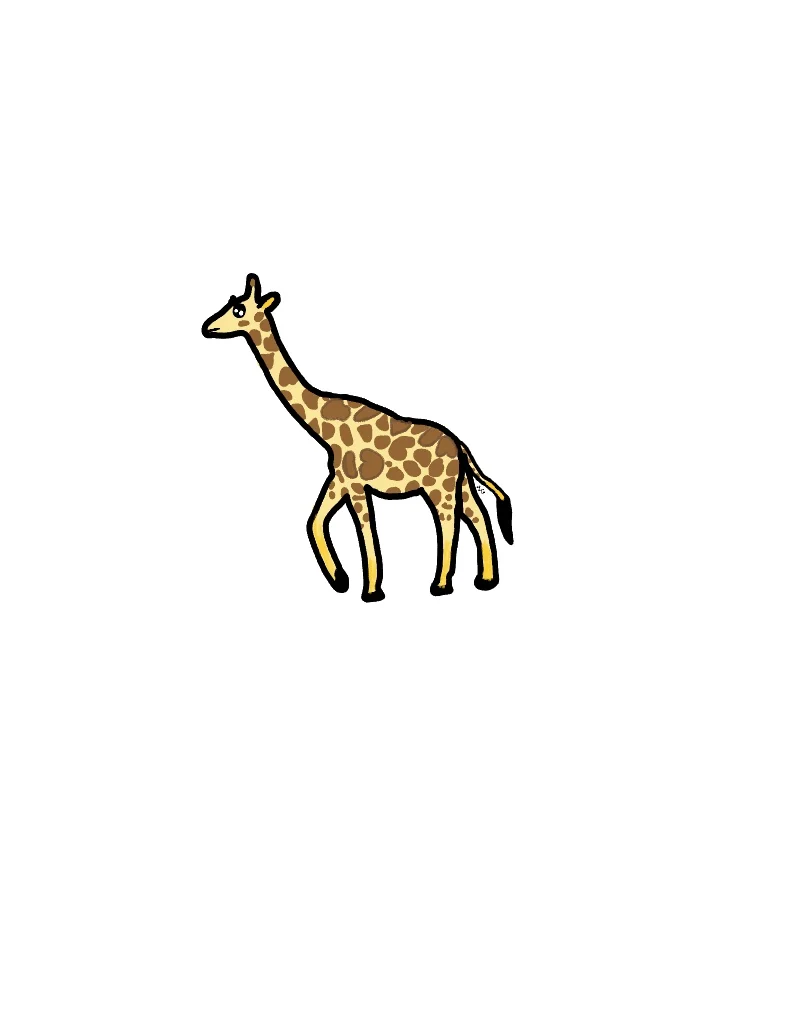 giraffe walking gif