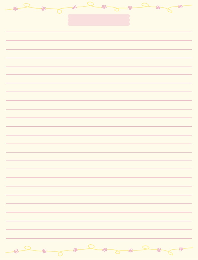 Pink & Yellow Summer Note Template - Notability Gallery