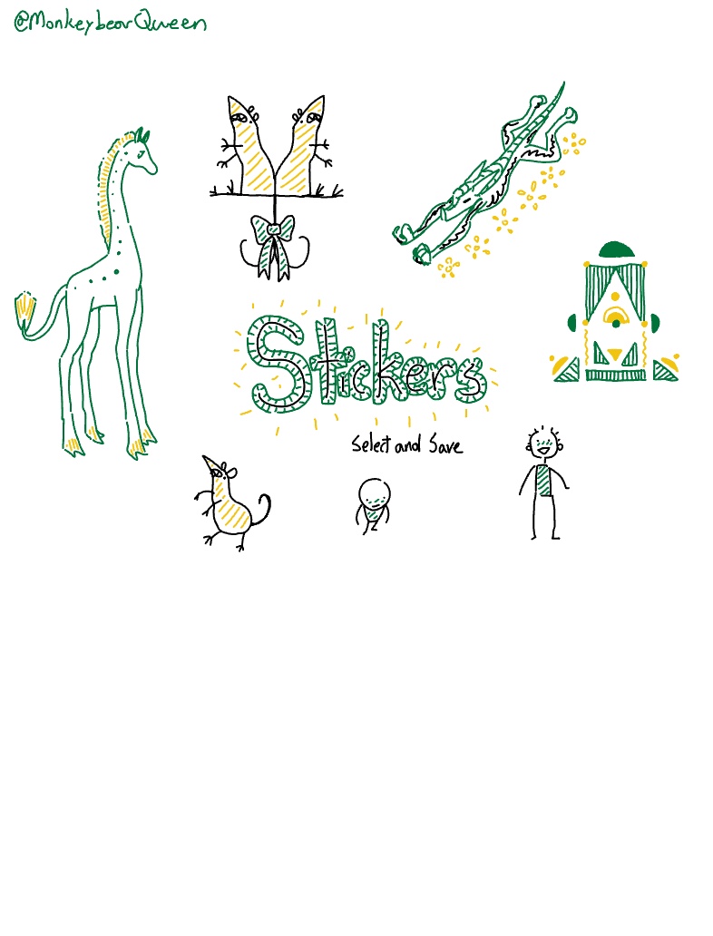 Green And Gold Stickers - Notability Gallery