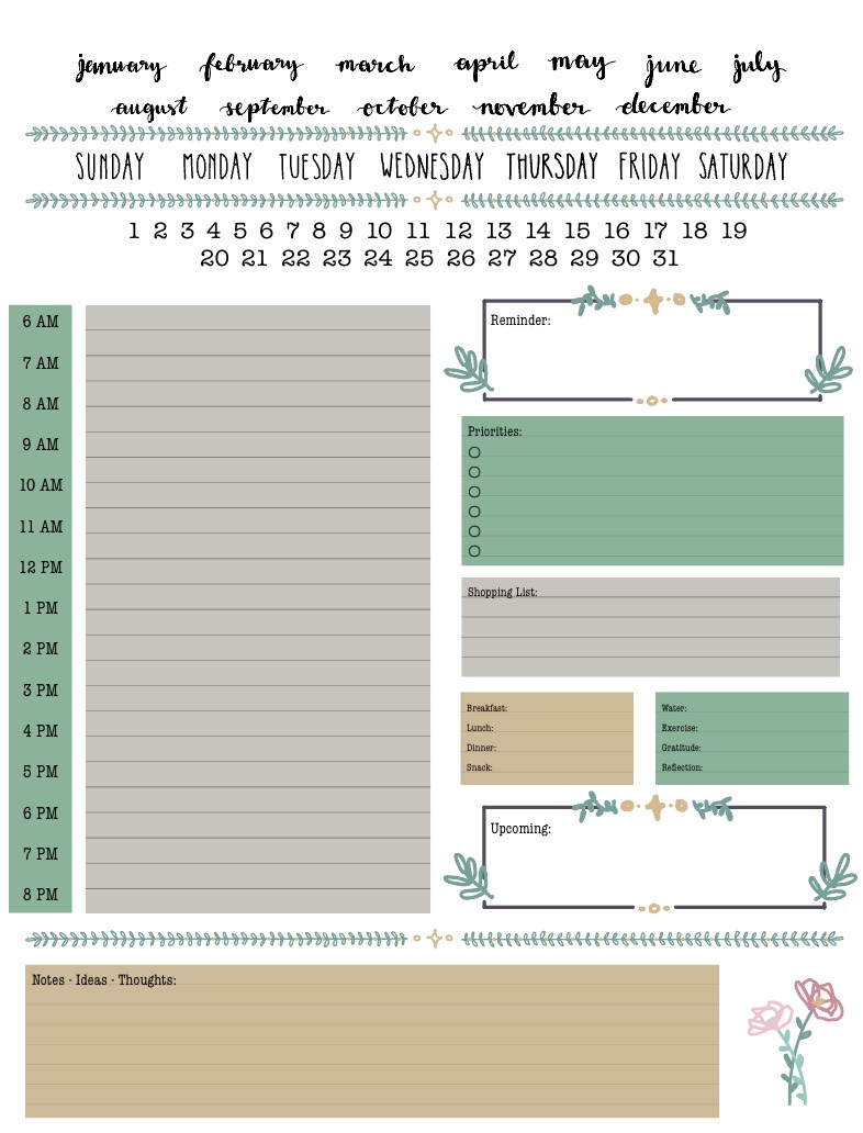 Daily Planner - Priorities - Notes - Notability Gallery