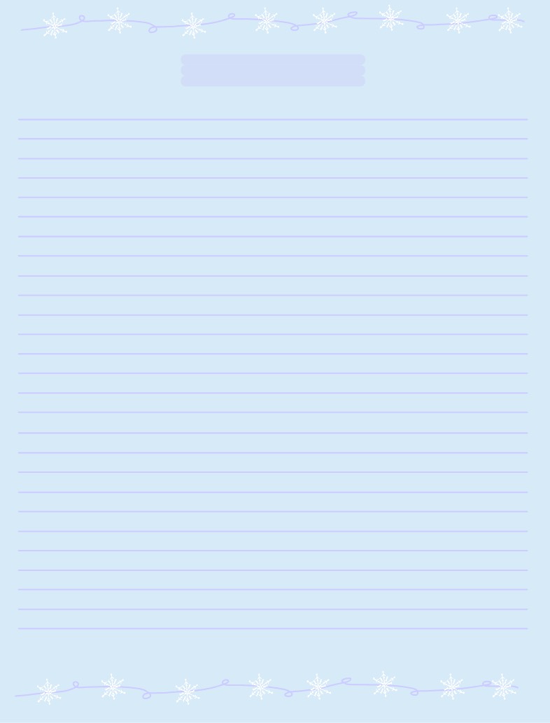 Winter Note Template - Notability Gallery