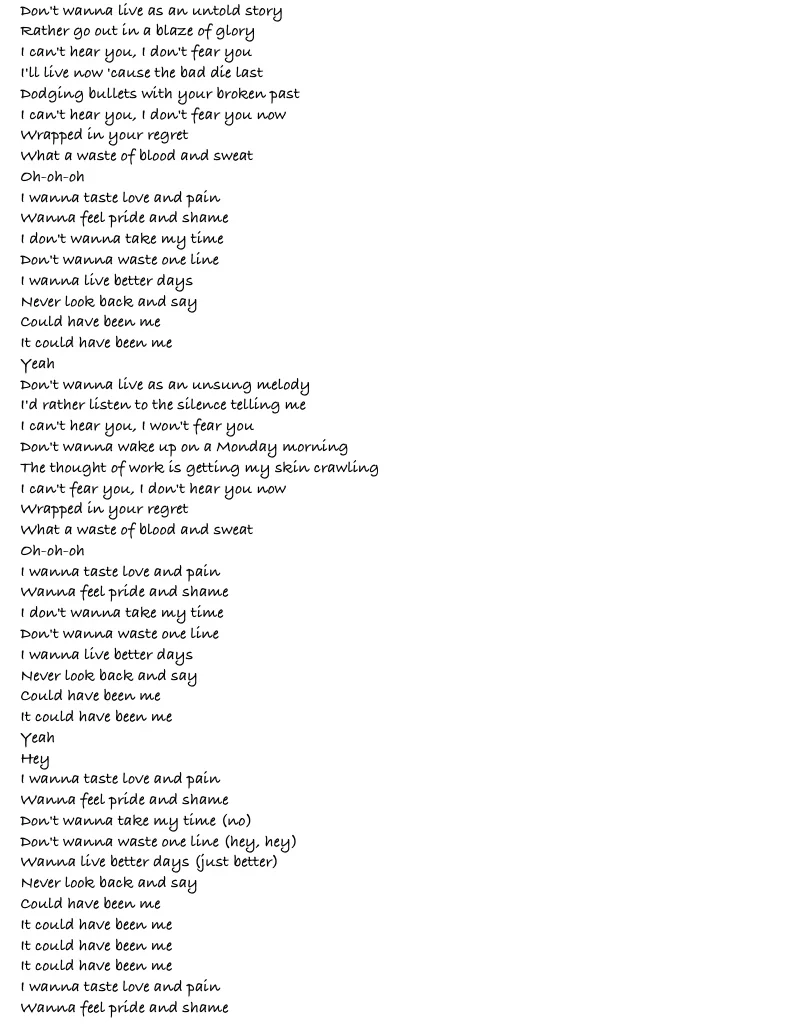 ADD UR FAV SONGS LYRICS >:) - Notability Gallery