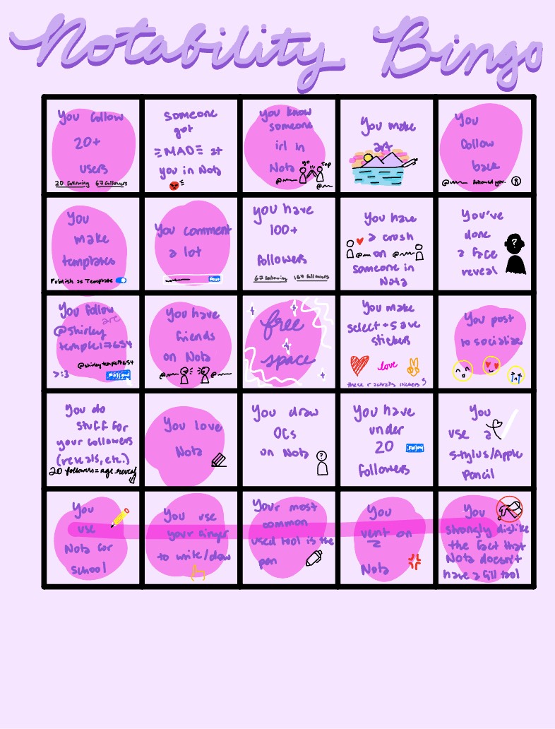 BINGO!!! - Notability Gallery