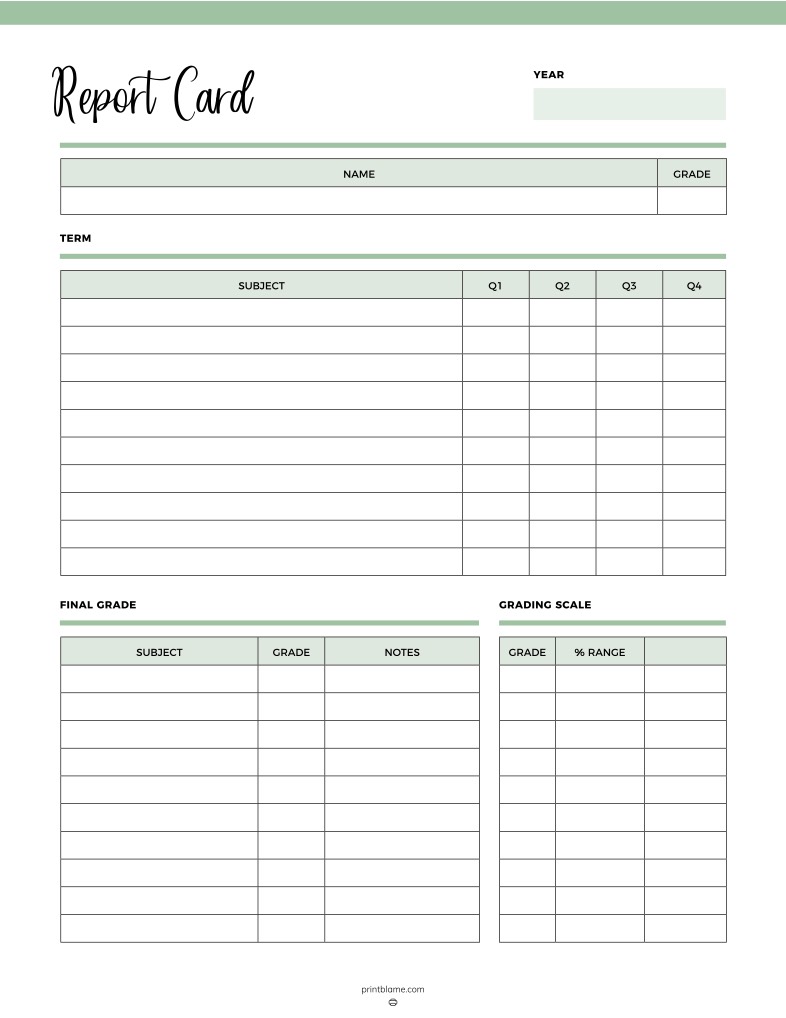 Student Report Card - Notability Gallery