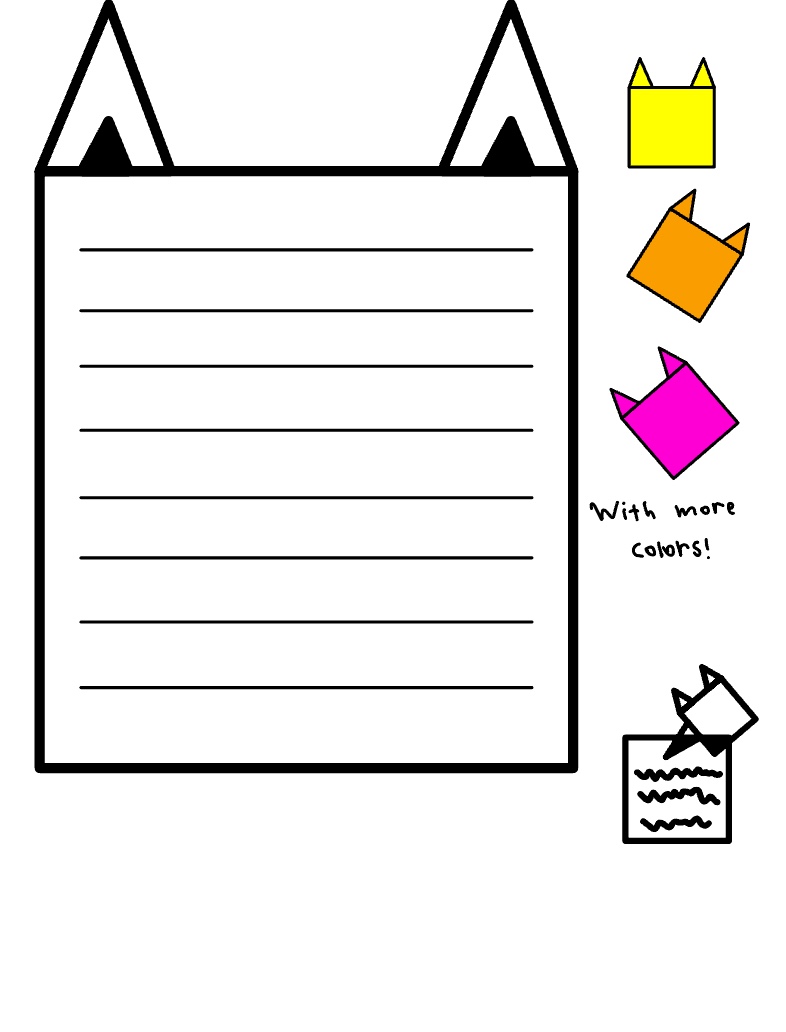 Box Cat Paper With Sticky Notes - Notability Gallery