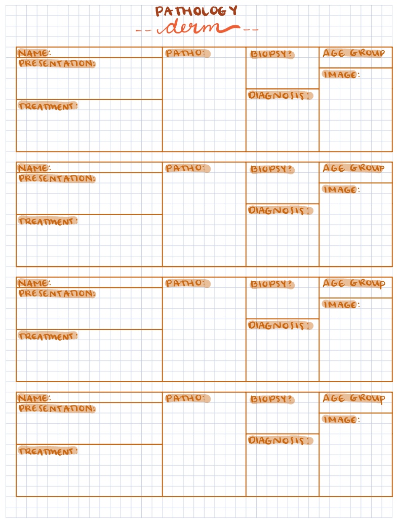 Patho Derm Template - Notability Gallery