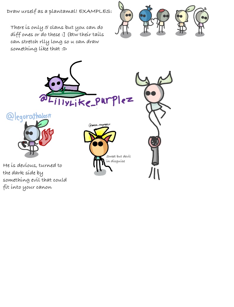 Draw Yourself As A Plantamal! - Notability Gallery