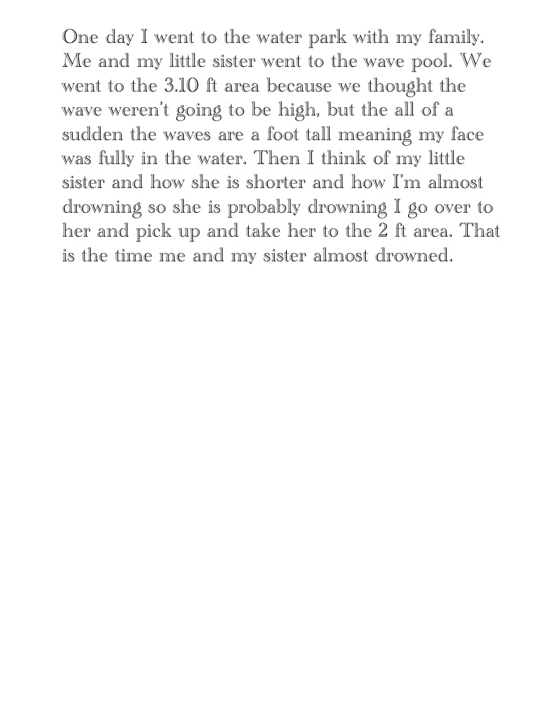 The Time I Almost Drowned - Notability Gallery