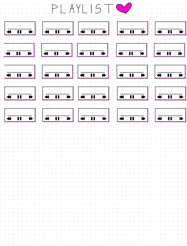 Bullet Journal Playlist - Notability Gallery
