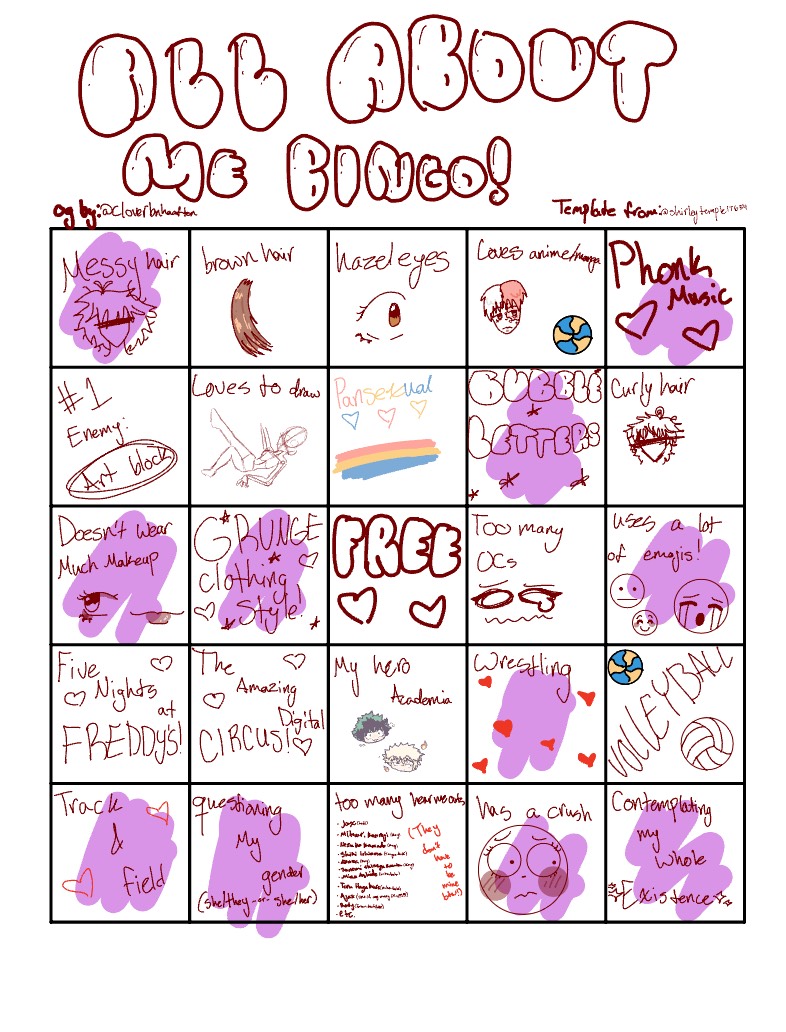 All Abt Me Bingooooo - Notability Gallery