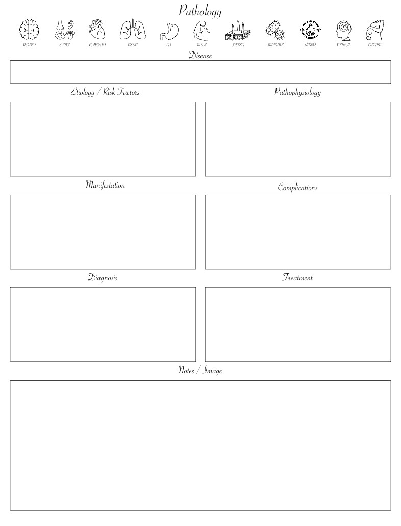 Pathology Template White Axial Blank - Notability Gallery