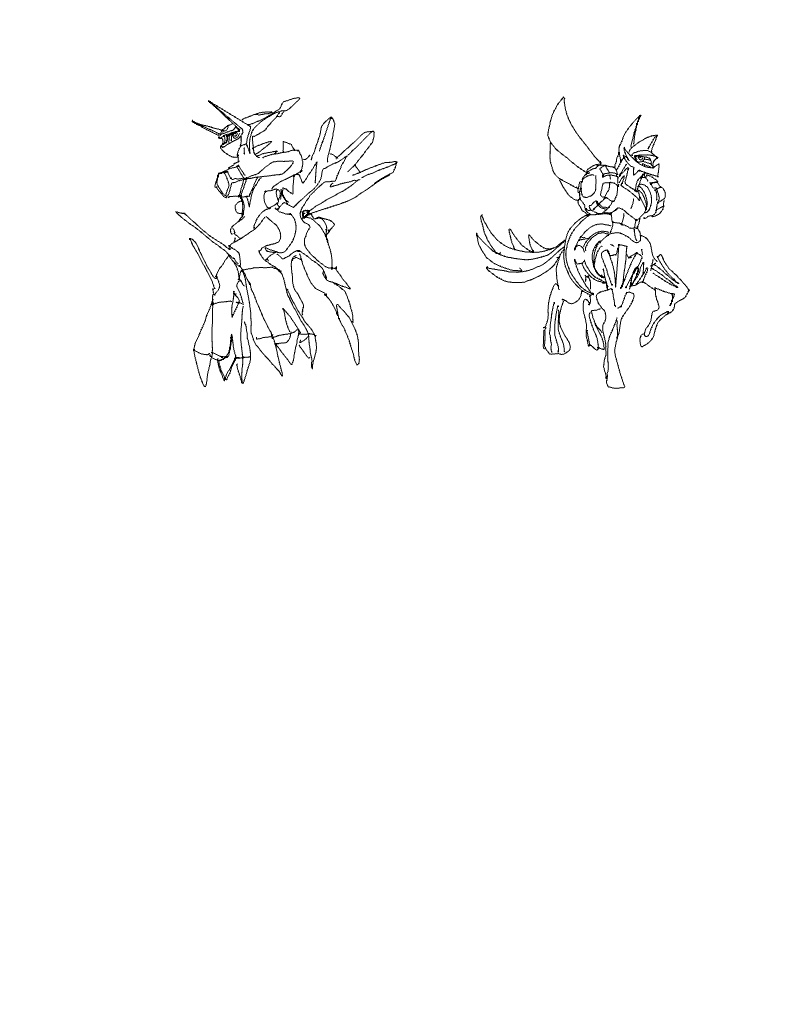 legendary pokemon coloring pages palkia