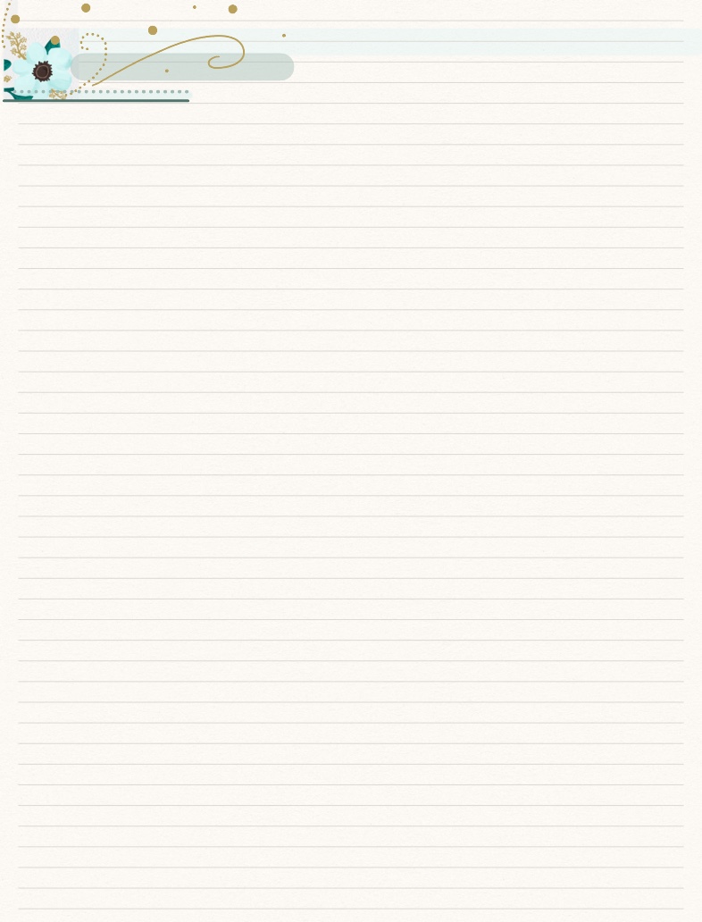 Floral Blue On Beige - Notability Gallery