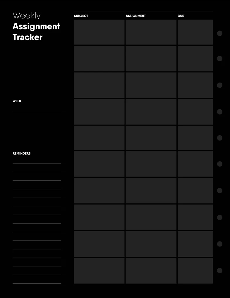 assignment tracker notability