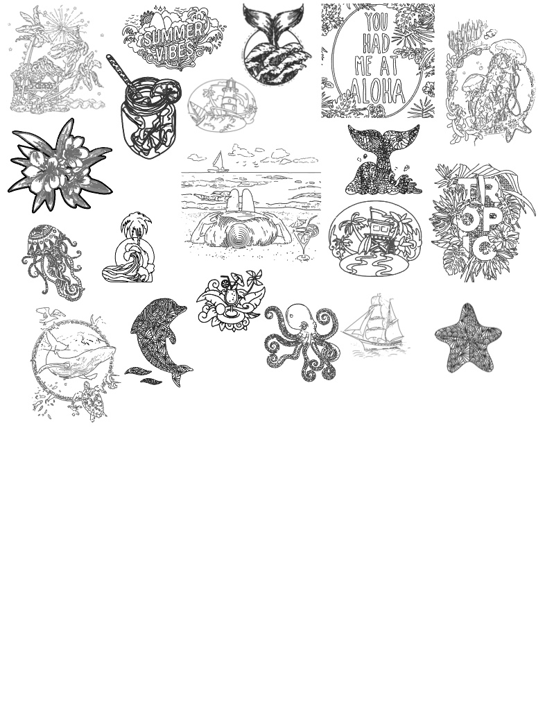 Tropical Summer Stickers - Notability Gallery