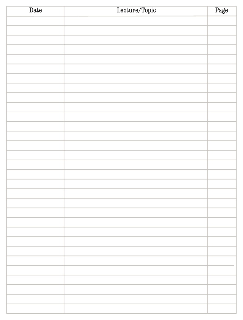 Cornell Notes - Notability Gallery