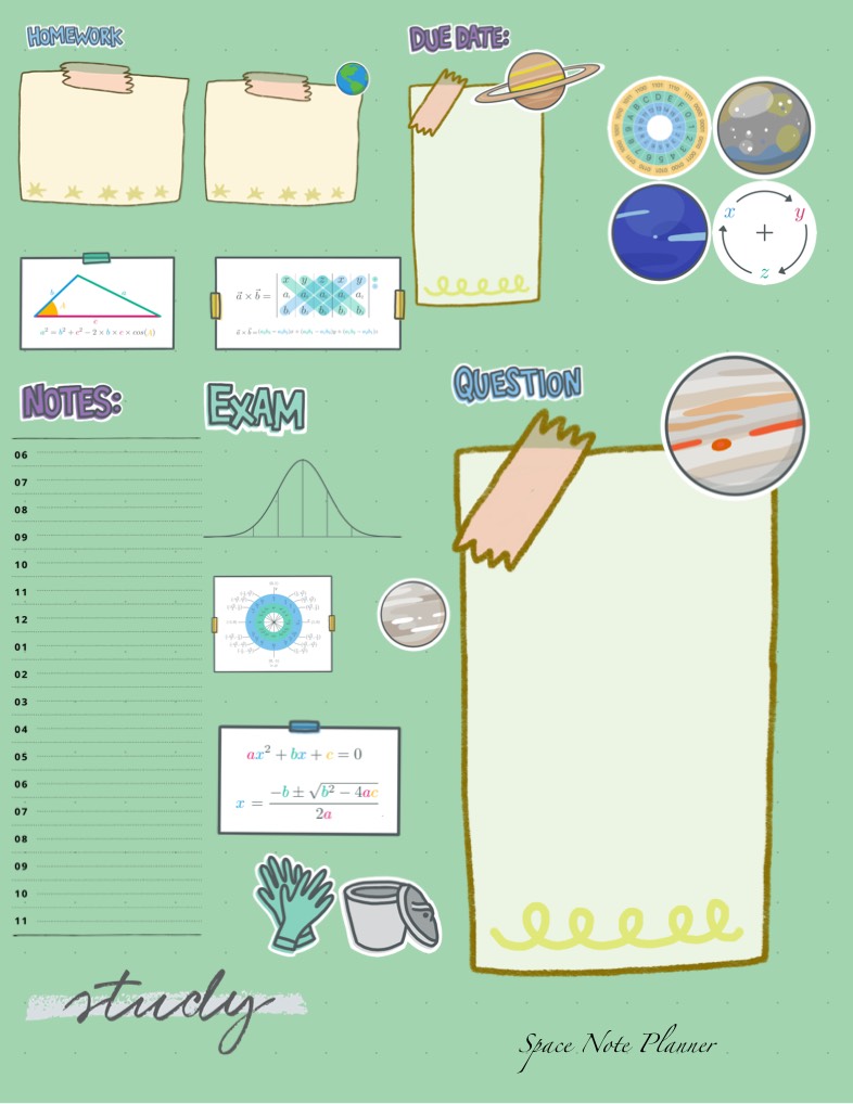 Space Note Planner ༺𓆩 𓆪༻ - Notability Gallery