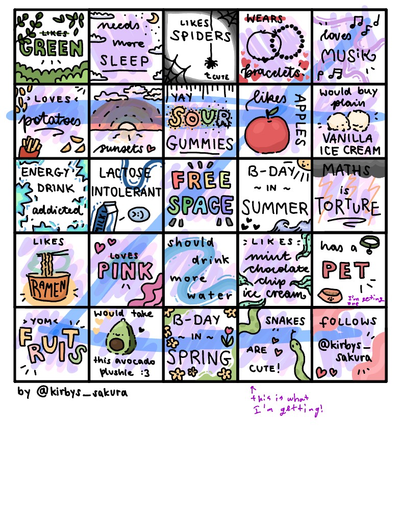 Random Bingo 🎀 - Notability Gallery