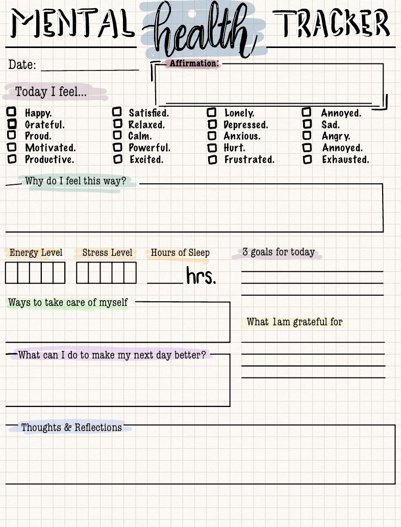 .mental Health Tracker - Notability Gallery