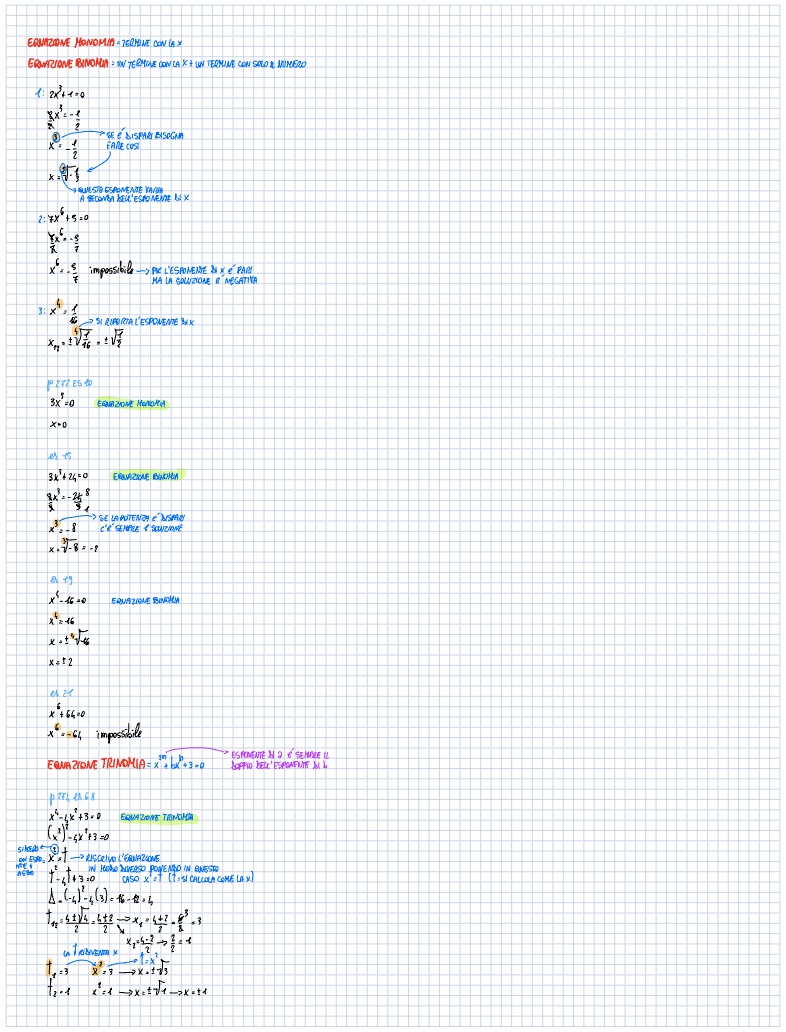 Equazione Monomia, Trinomia E Binomia - Notability Gallery