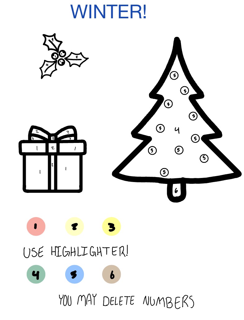 Winter Color By Number - Notability Gallery