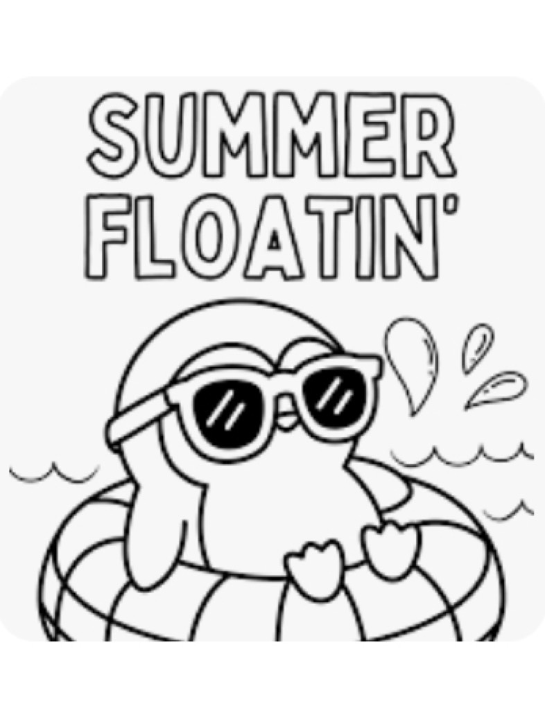 Penguin Summer Coloring - Notability Gallery