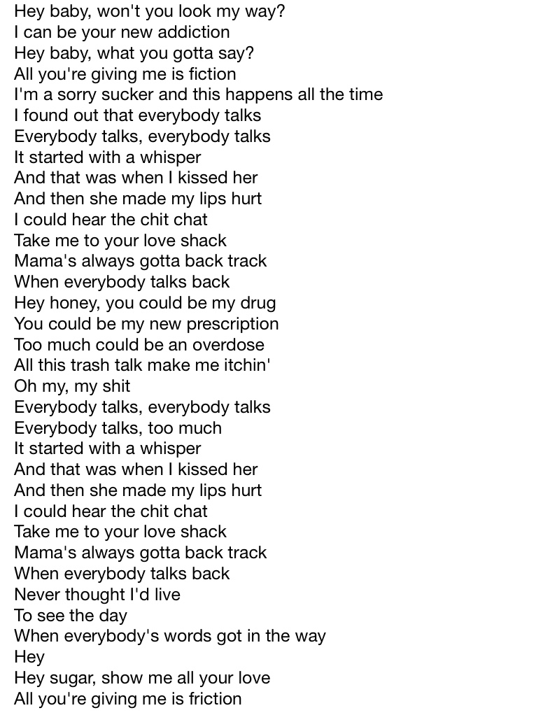 Everybody Out! Lyrics 