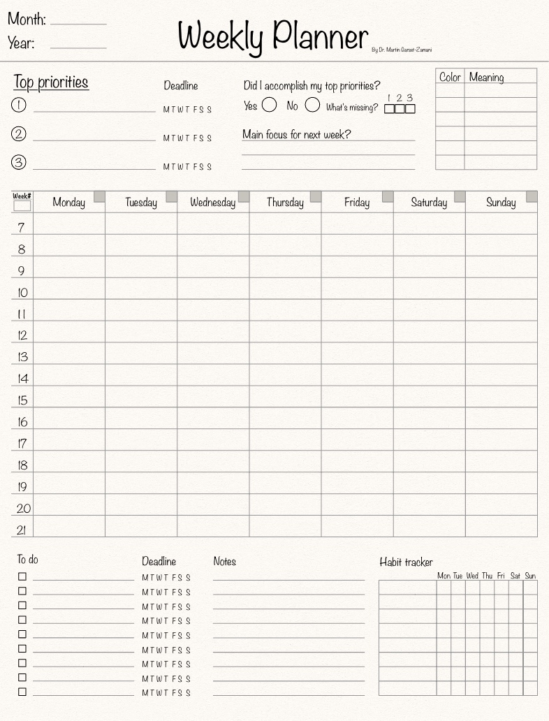Planner Template - Notability Gallery