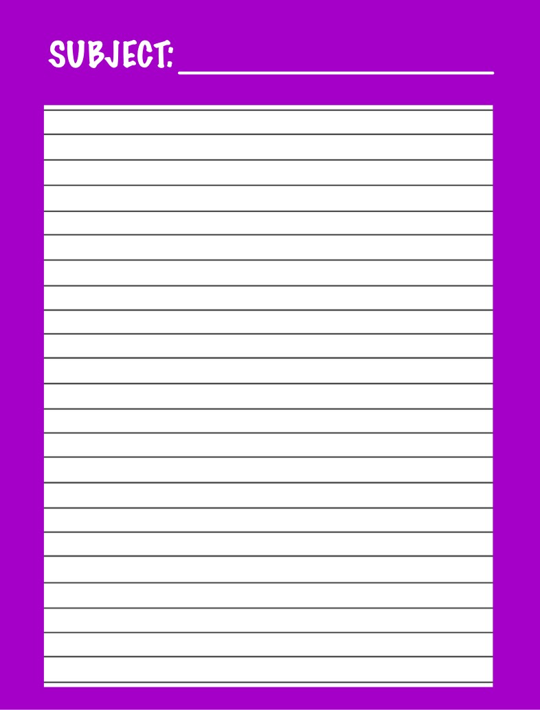 Notes - Crazy Purple - Crazy Rainbow Collection - Notability Gallery