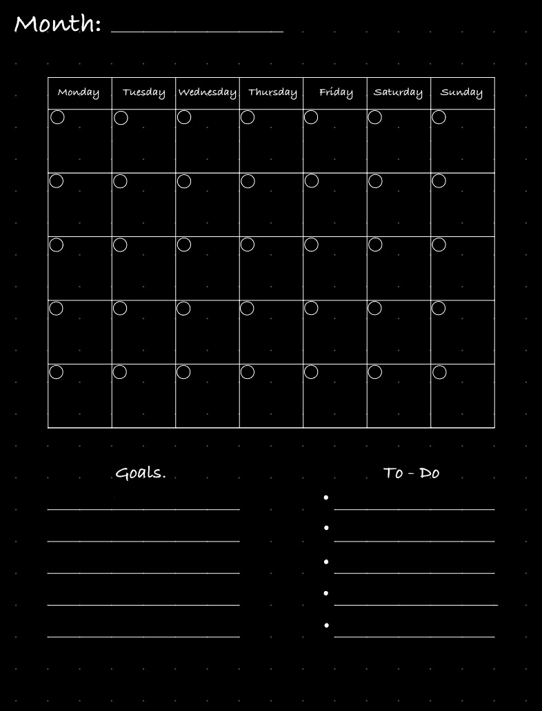 Monthly Planner - Notability Gallery