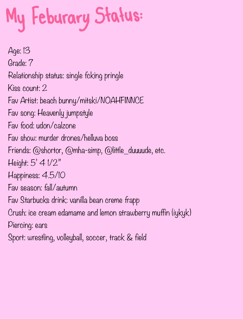 February Statusss :D - Notability Gallery