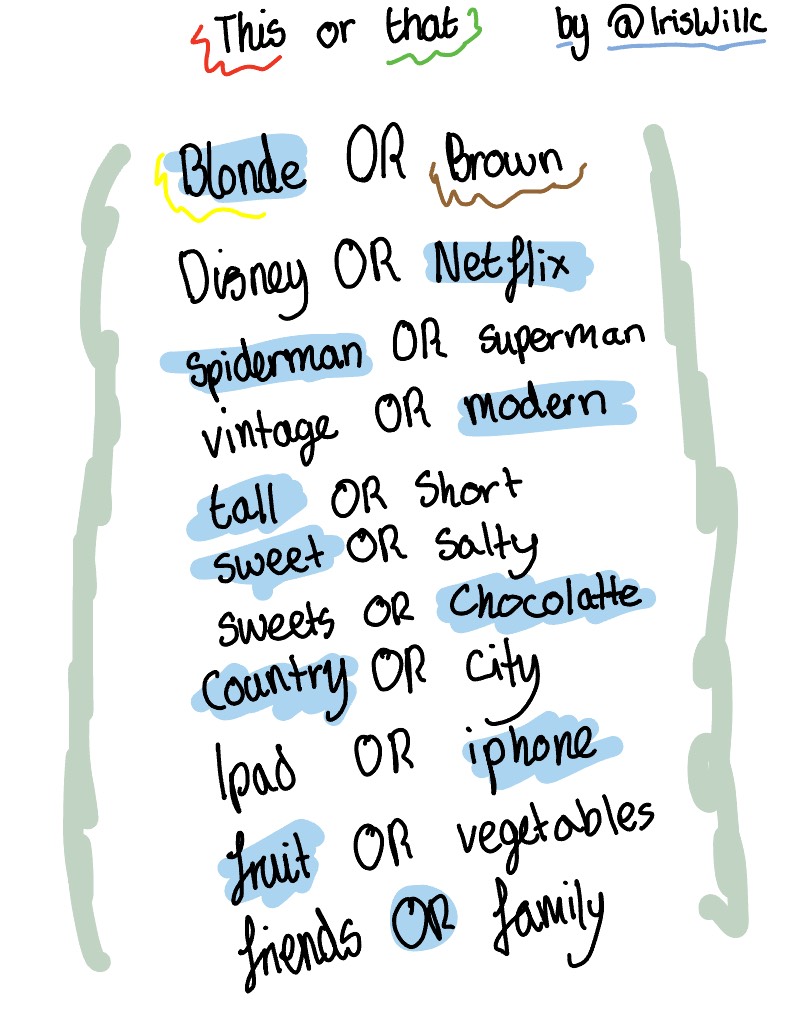 This Or That Part 2 - Notability Gallery