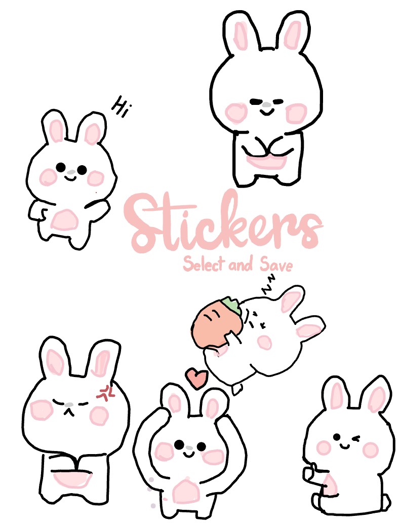 Bunny Stickers - Notability Gallery