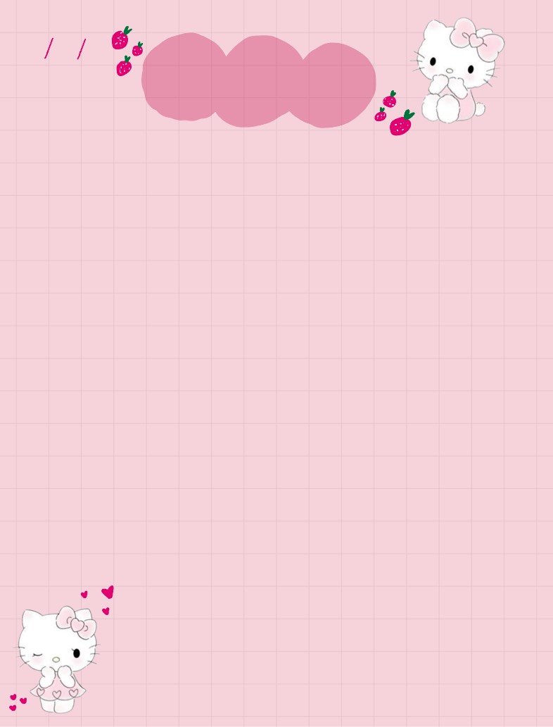 Graph Paper Drawings Hello Kitty
