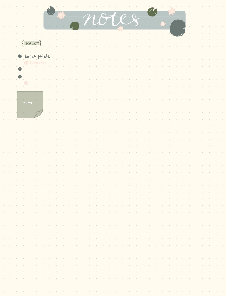 Pond Theme Notes - Notability Gallery