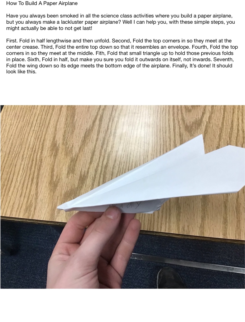 How To Make A Paper Airplane - Notability Gallery