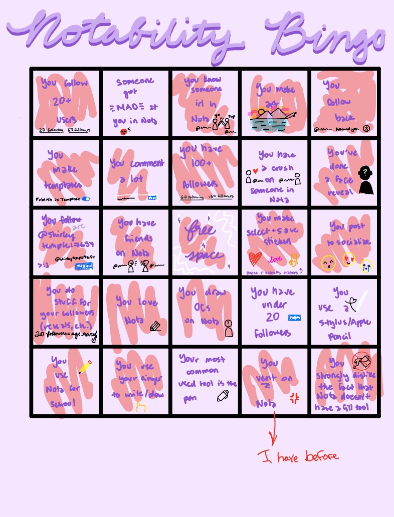 Nota Bingo - Notability Gallery