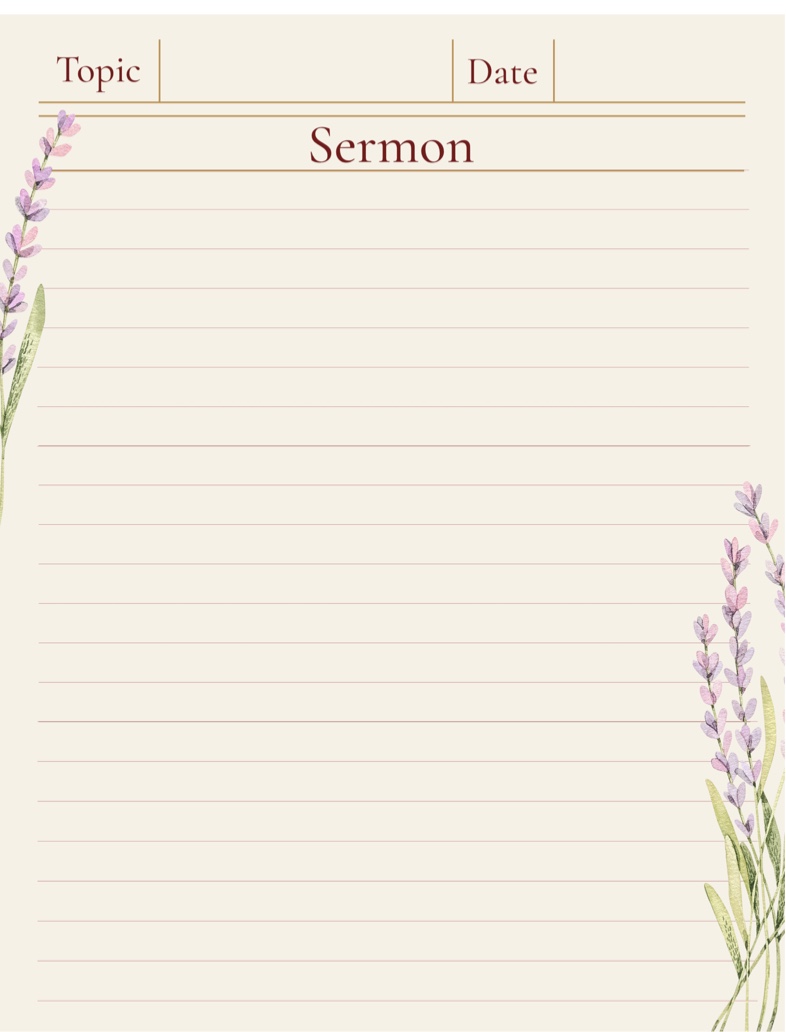 Sermon Notes - Notability Gallery
