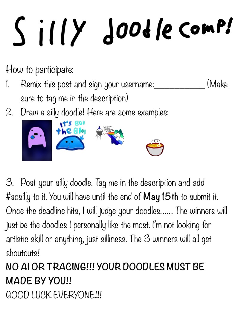 SILLY DOODLE COMP!!! - Notability Gallery