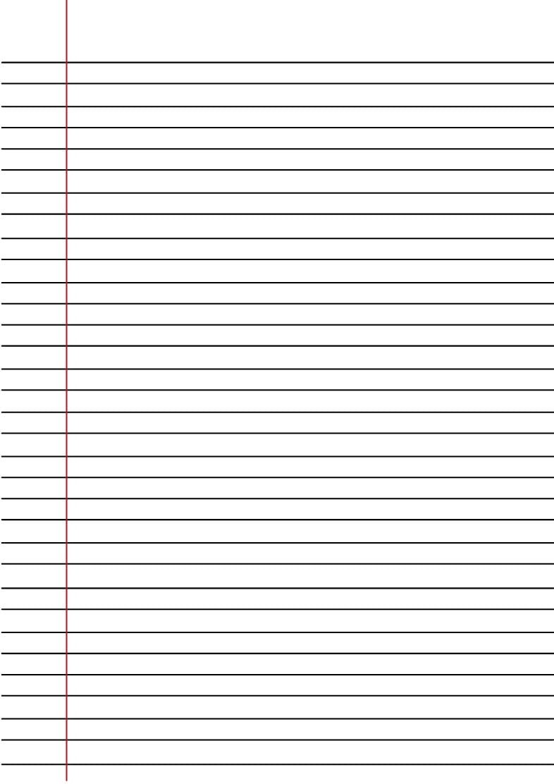 college ruled lined paper template